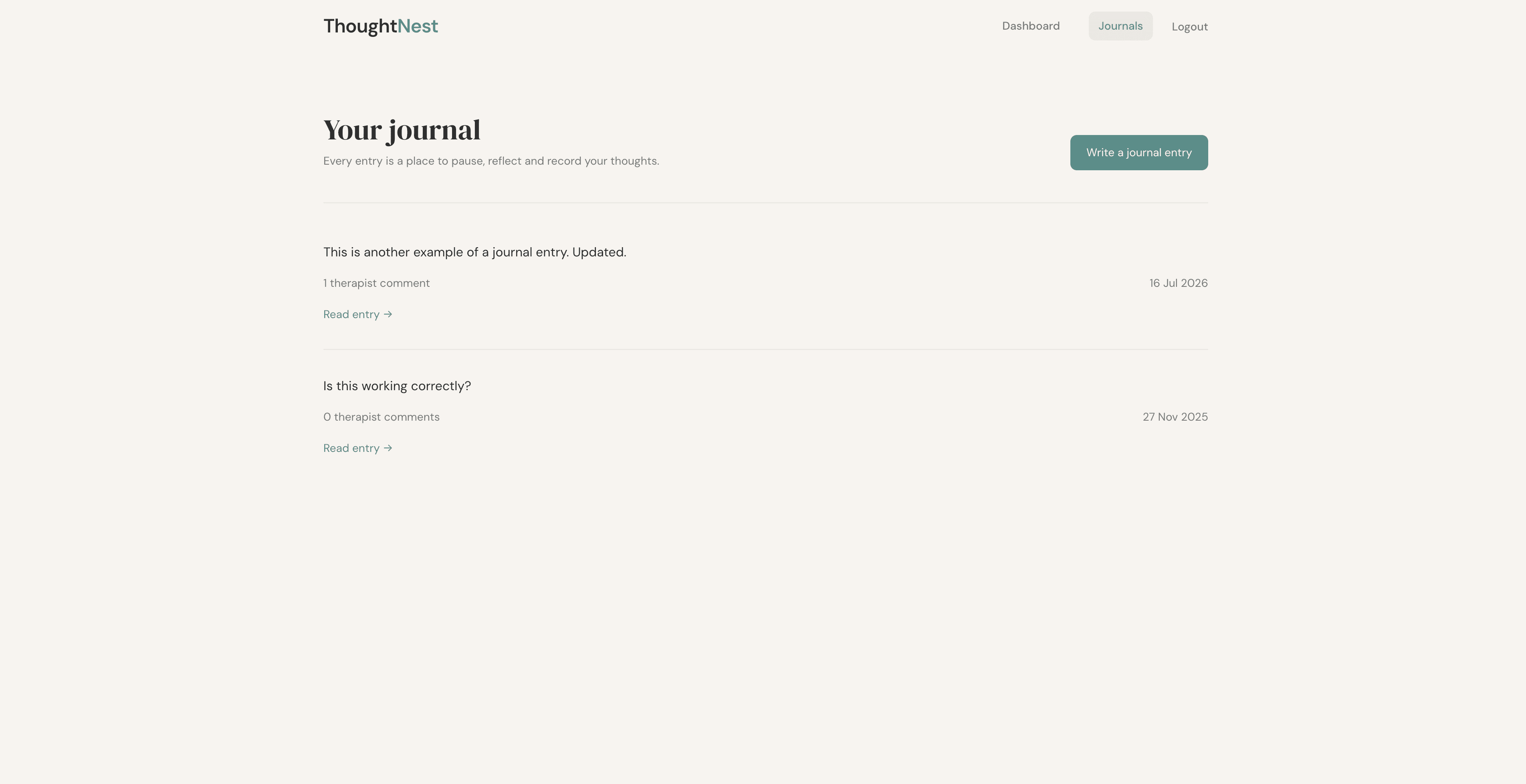 ThoughtNest screenshot